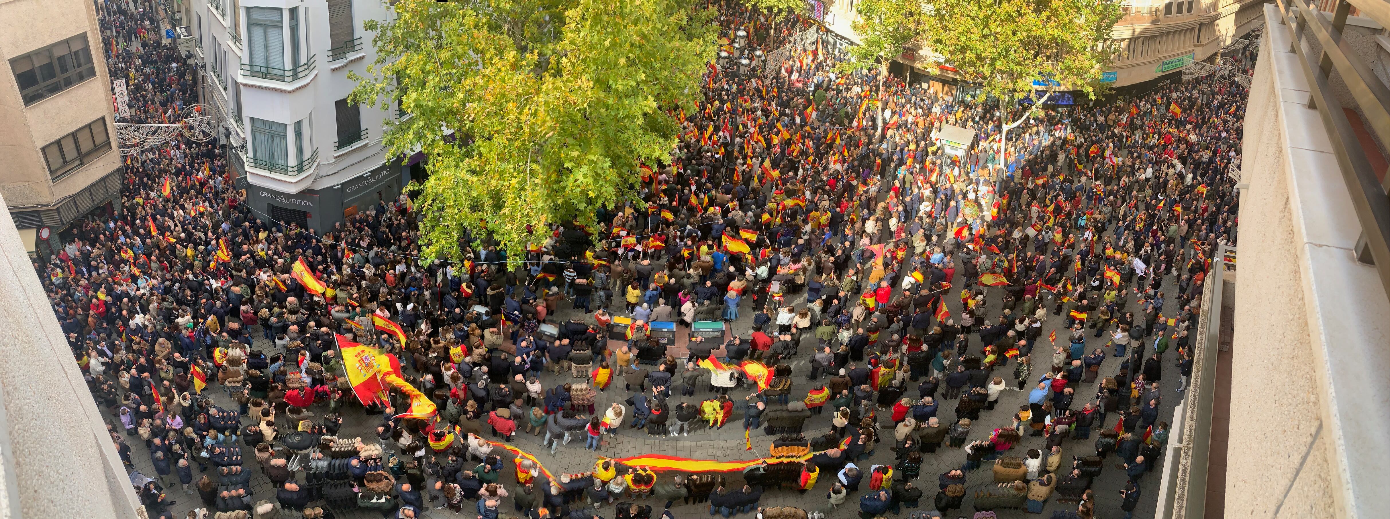 Imagen aérea de la plaza de la Constitución de Albacete