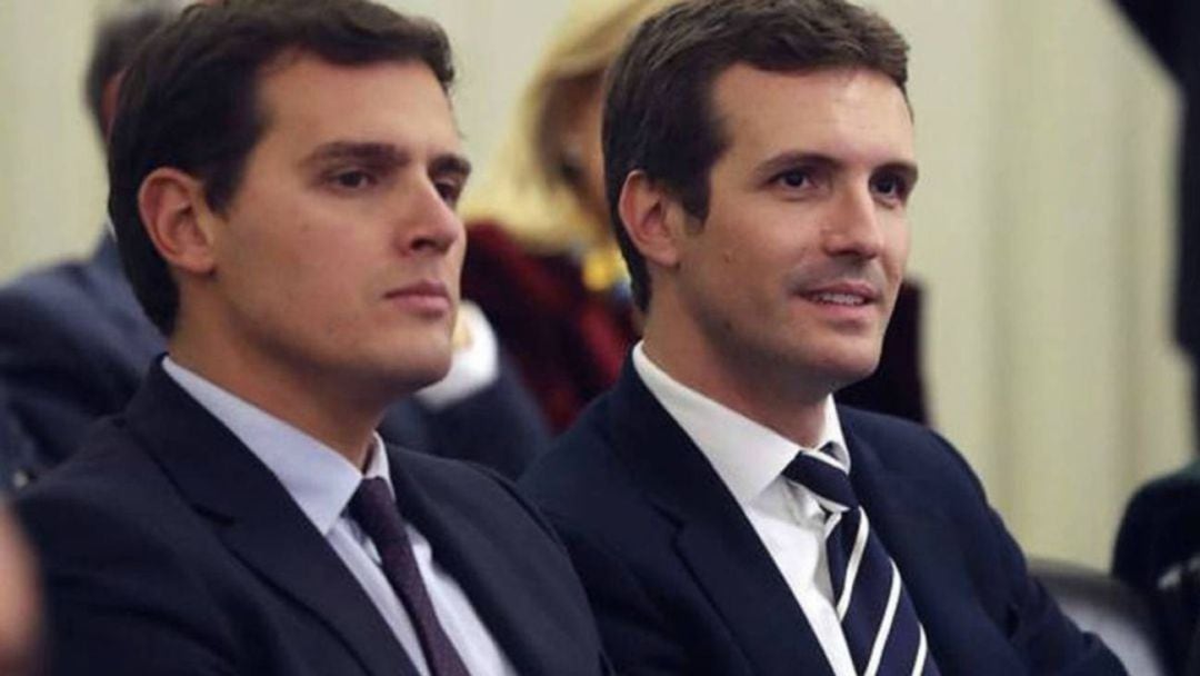 Albert Rivera y Pablo Casado, en una fotografía de archivo