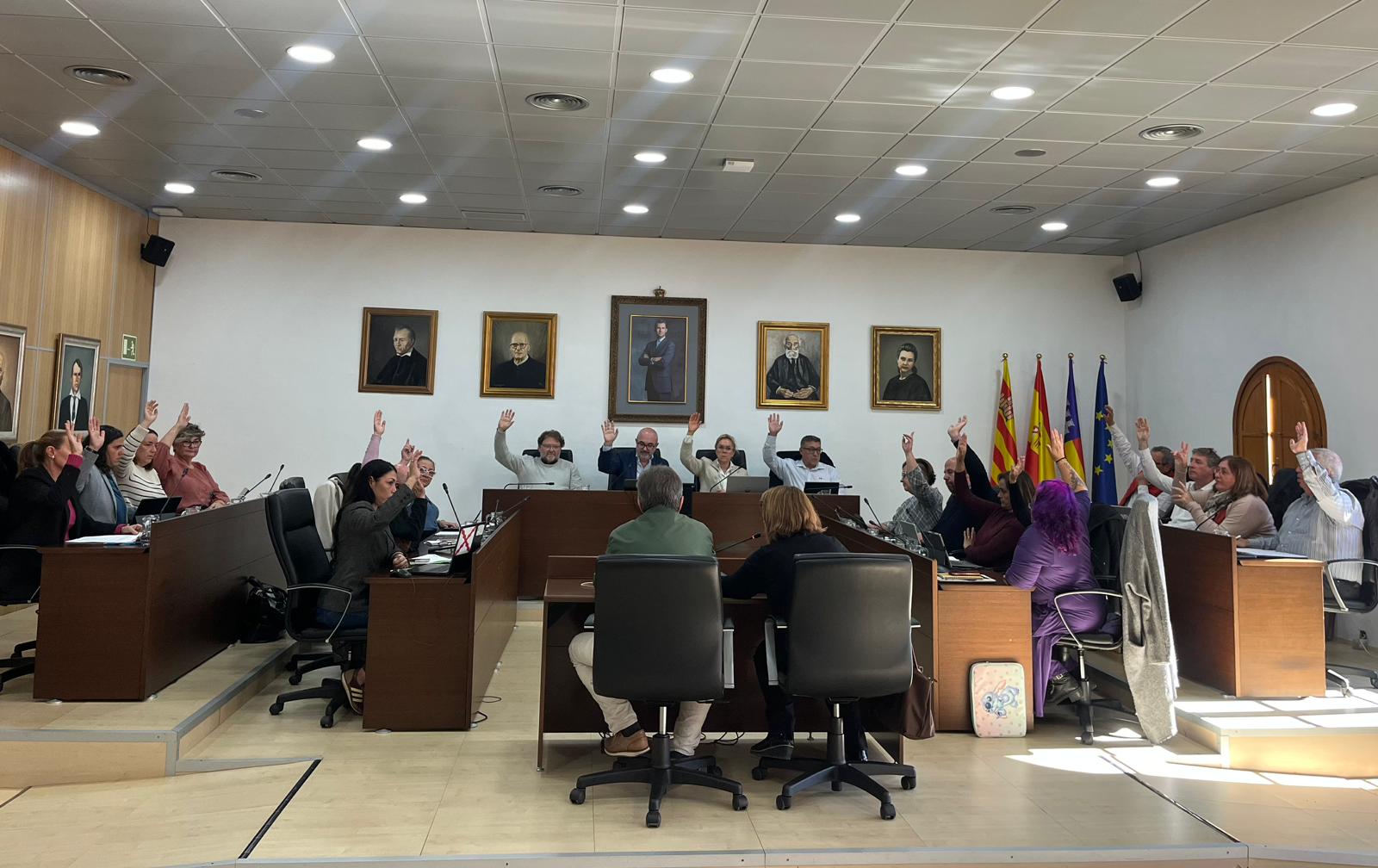 Un momento durante el pleno