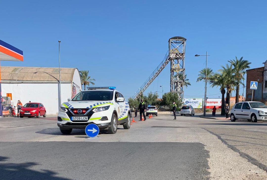 Policía Local en uno de los controles realizados en los últimos días.