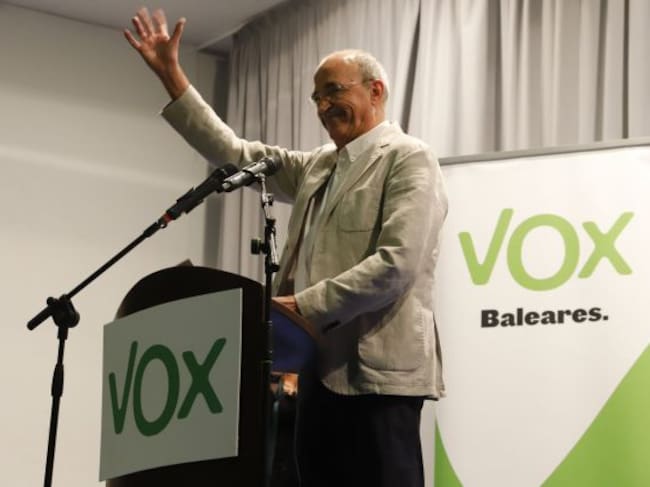Antonio Salvá, en un acto de Vox en Palma de Mallorca
