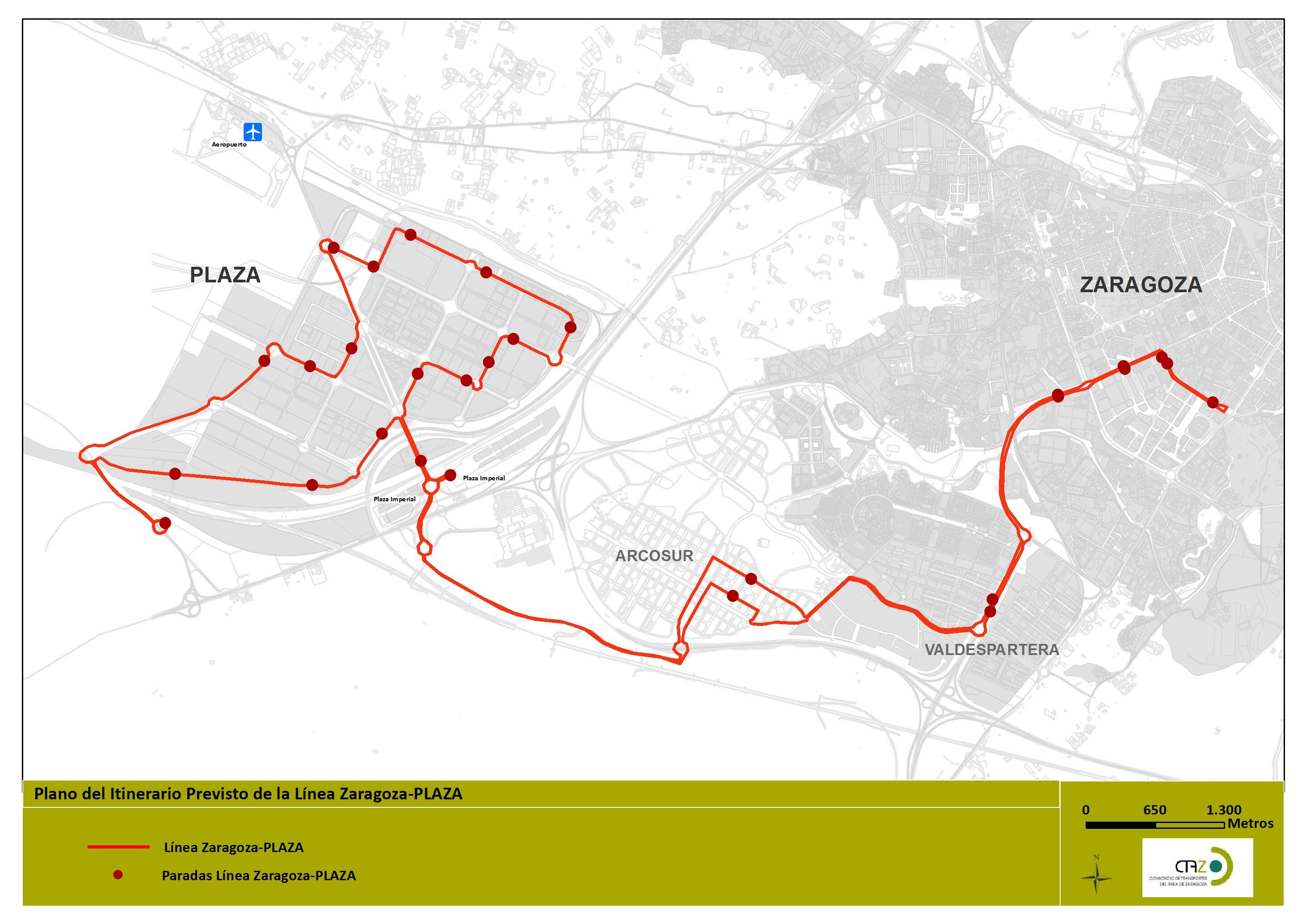 Línea Zaragoza-PLAZA (L501)
