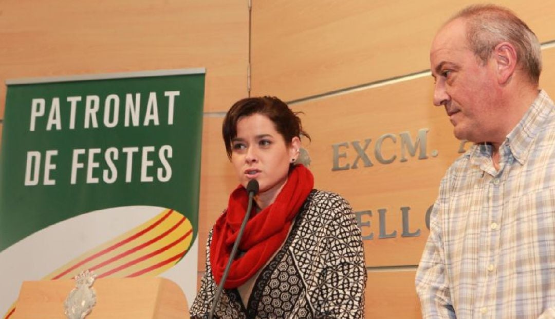 La ex concejala de Fiestas, Sara Usó con el ex presidente de la Junta de Fiestas, Juanvi Bellido