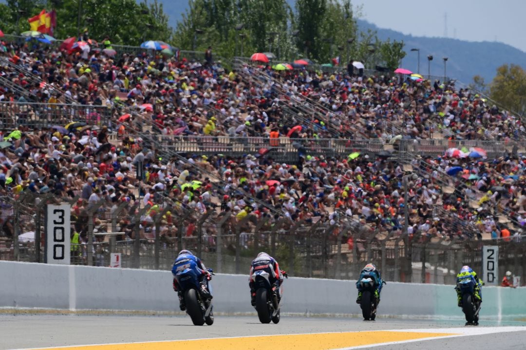 Foto de la grada del Circuito de Catalunya, durante una prueba de Moto2