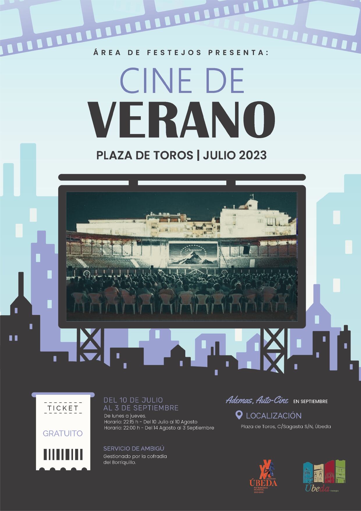 Cartel del Cine de Verano de Úbeda