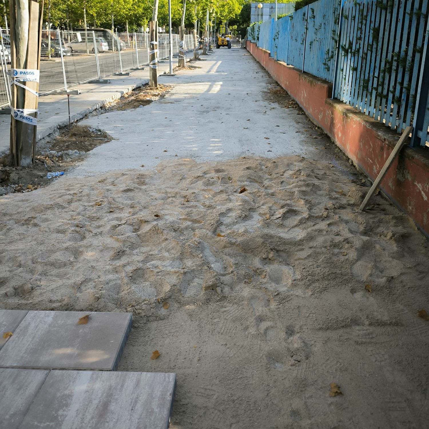 Obras en el barrio de Loranca, en Fuenlabrada