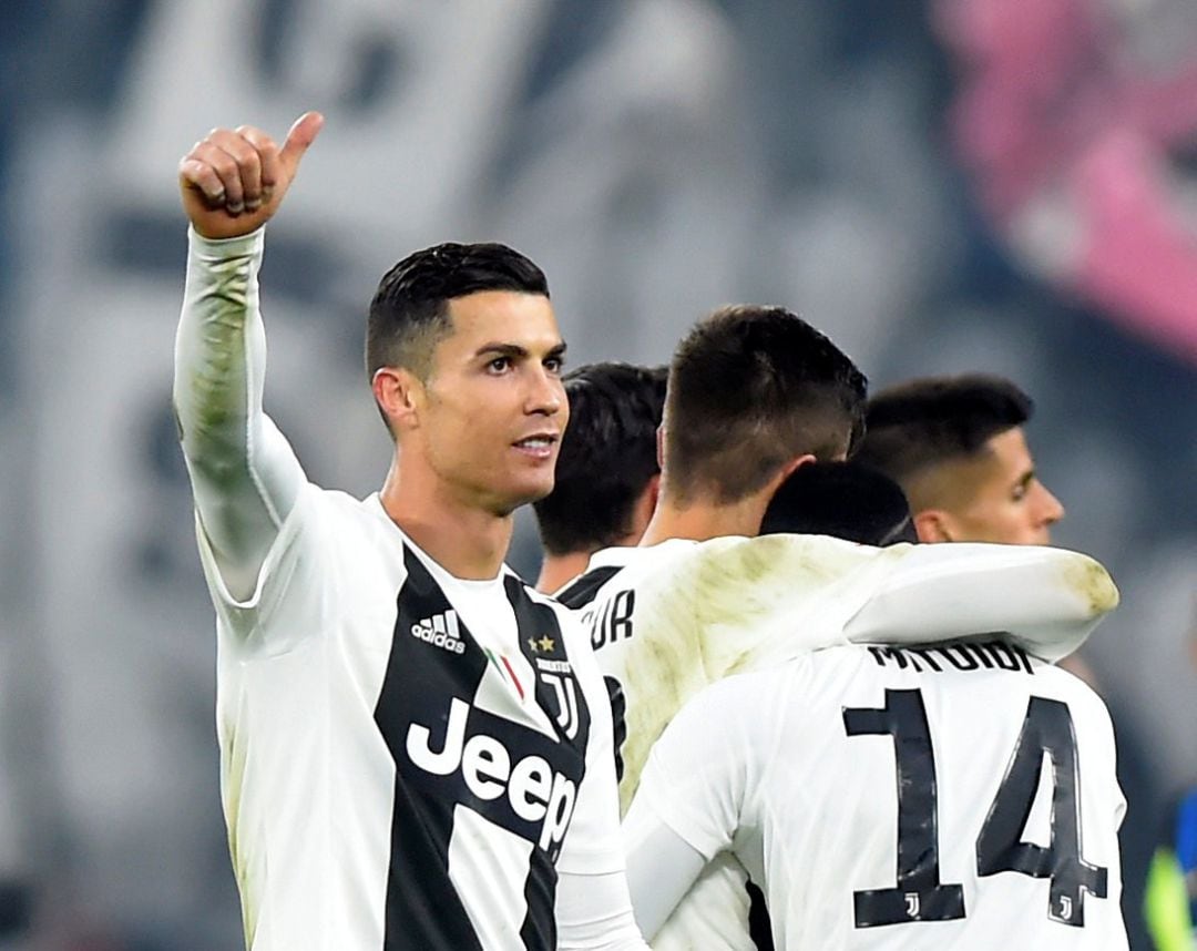 Cristiano Ronaldo durante un encuentro con la Juventus