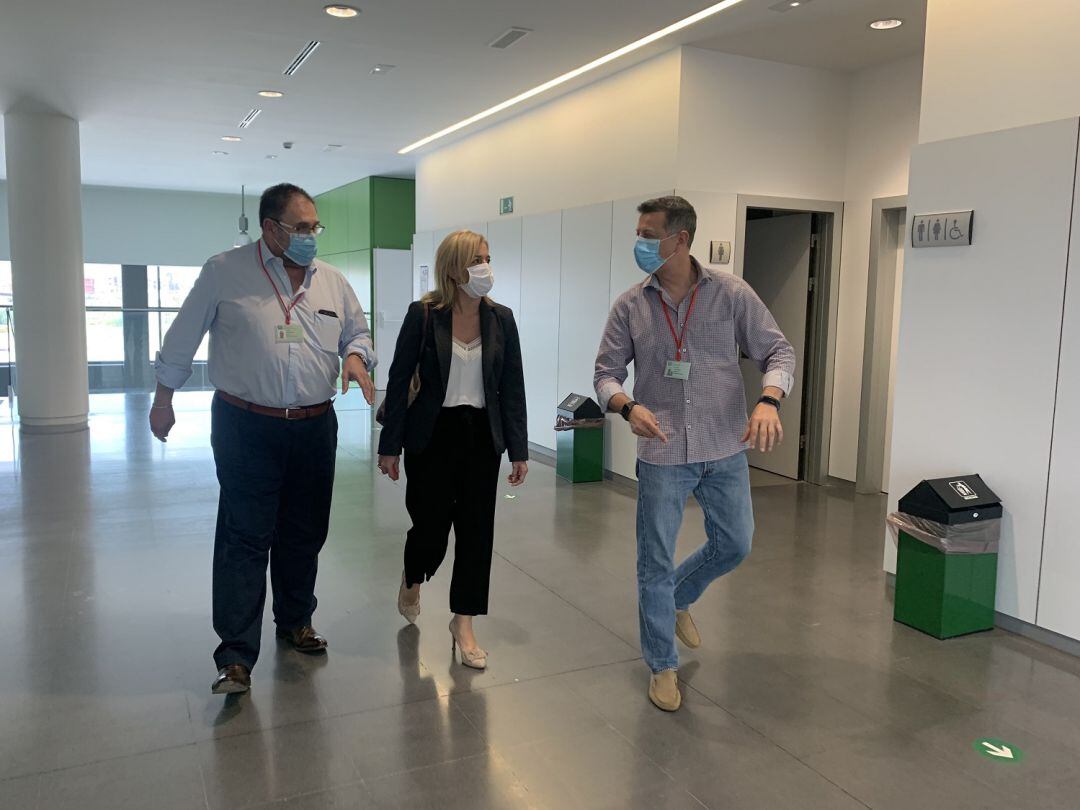 Pajares durante su visita.