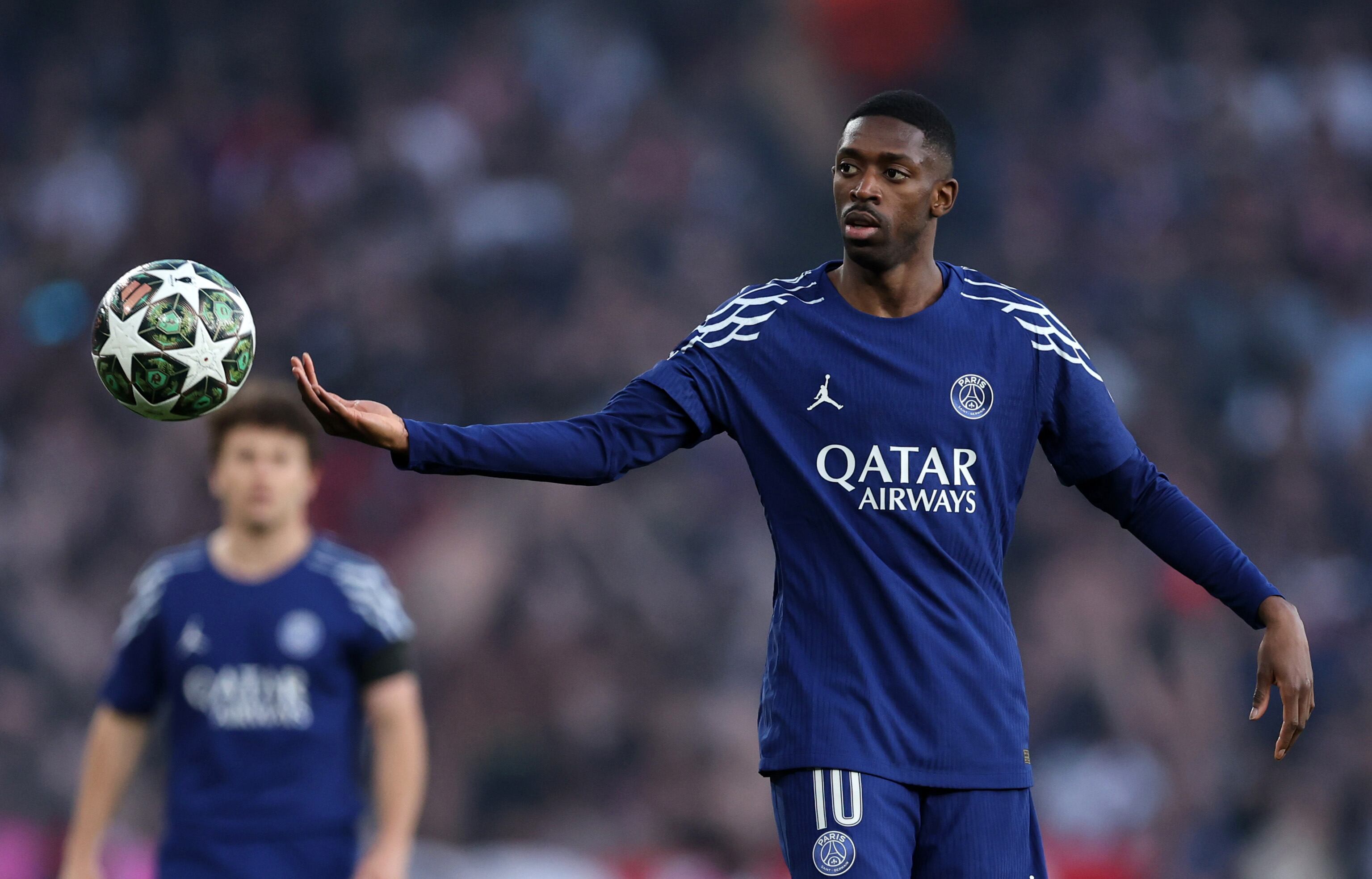 Ousmane Dembelé, durante las semifinales de la Champions entre el Arsenal y el PSG