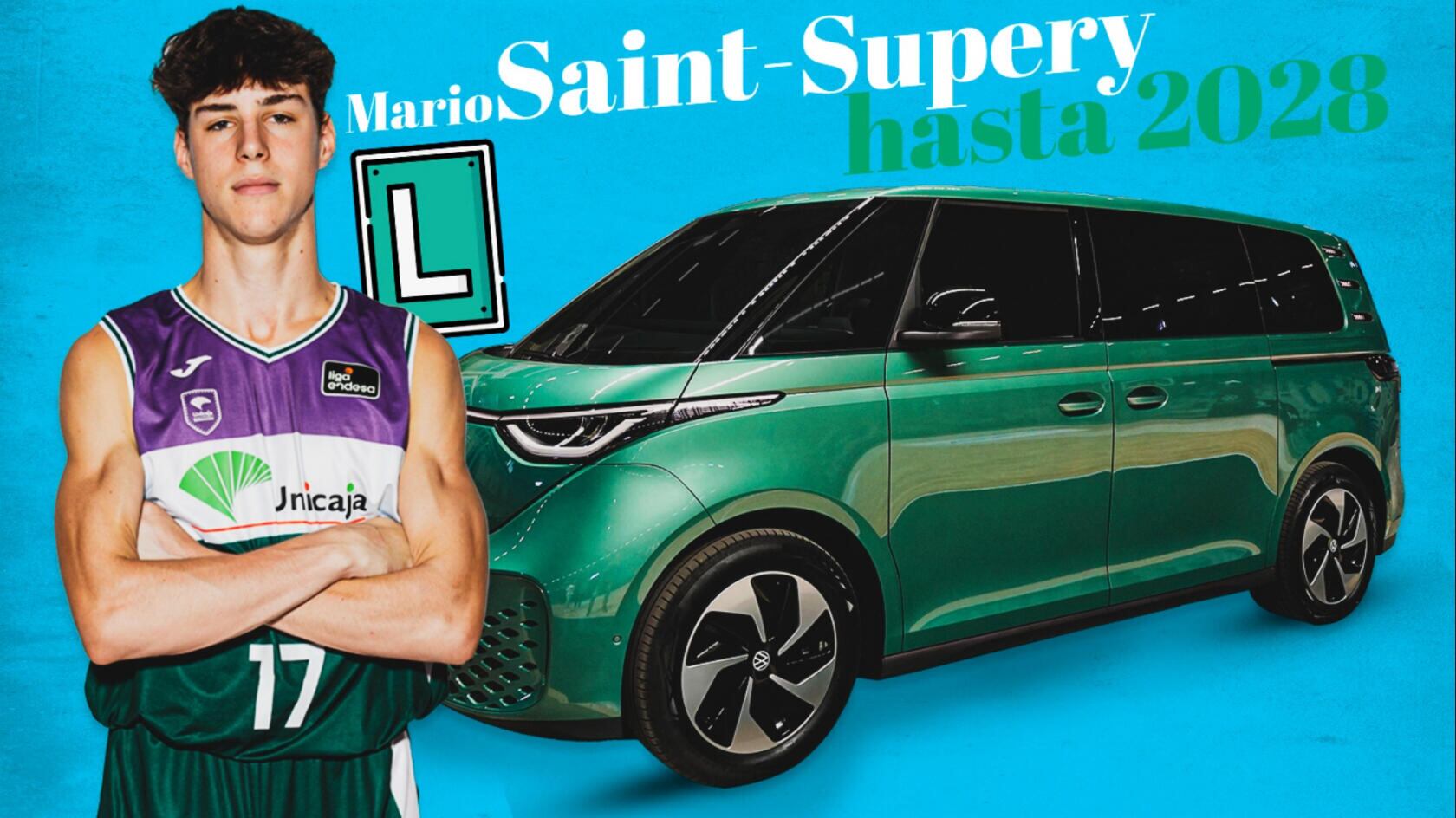 Así anunció el Unicaja la renovación del canterano