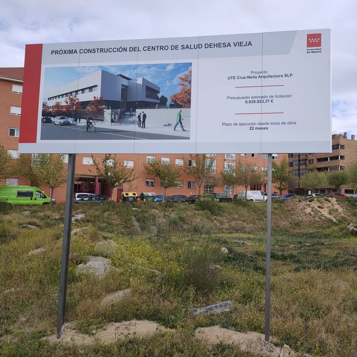 El Gobierno del PP en Sanse afirma que las obras del Centro de Salud Dehesa Vieja comenzarán en febrero