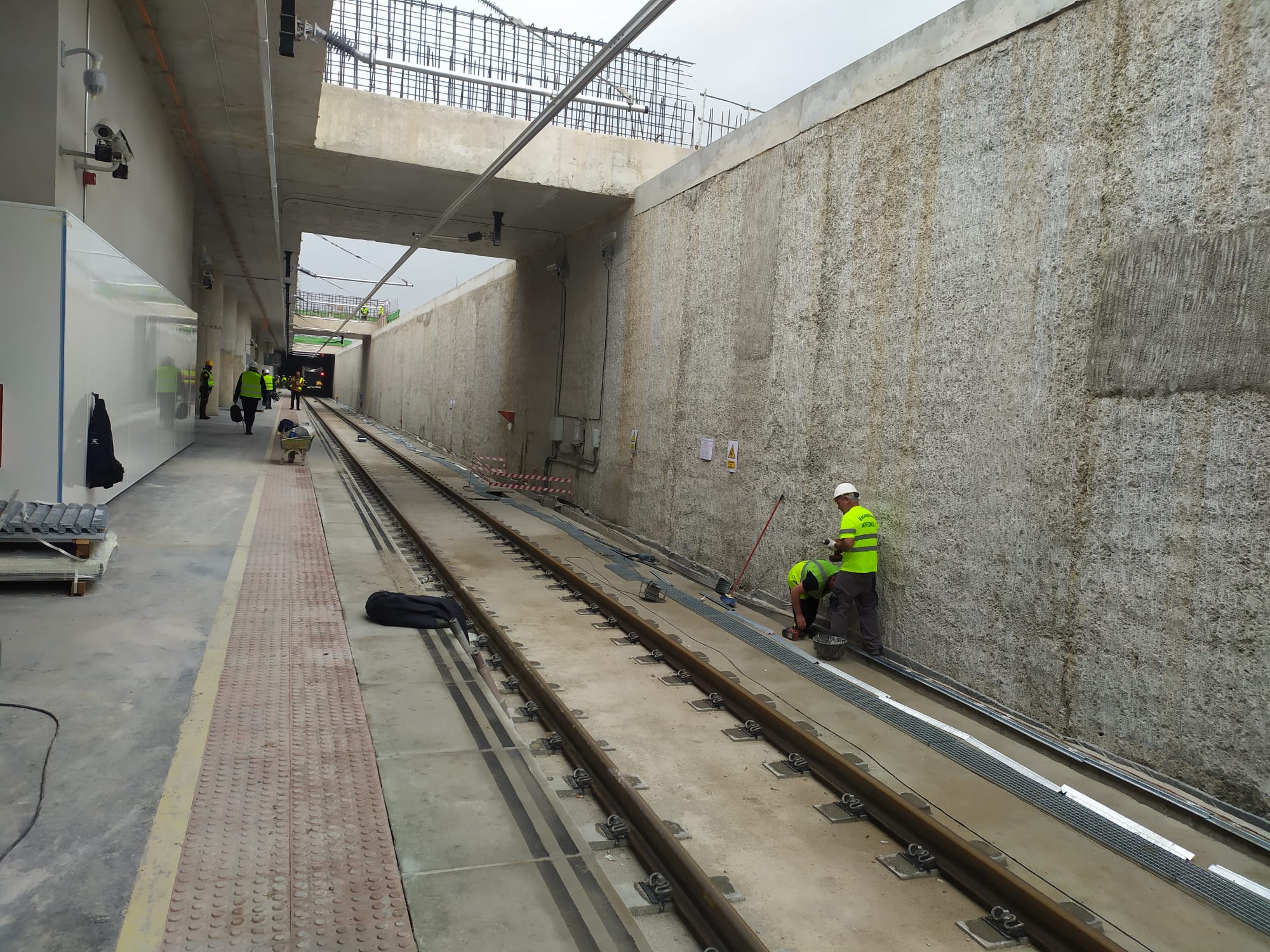 Obras en las vías de Alta Velocidad en Murcia