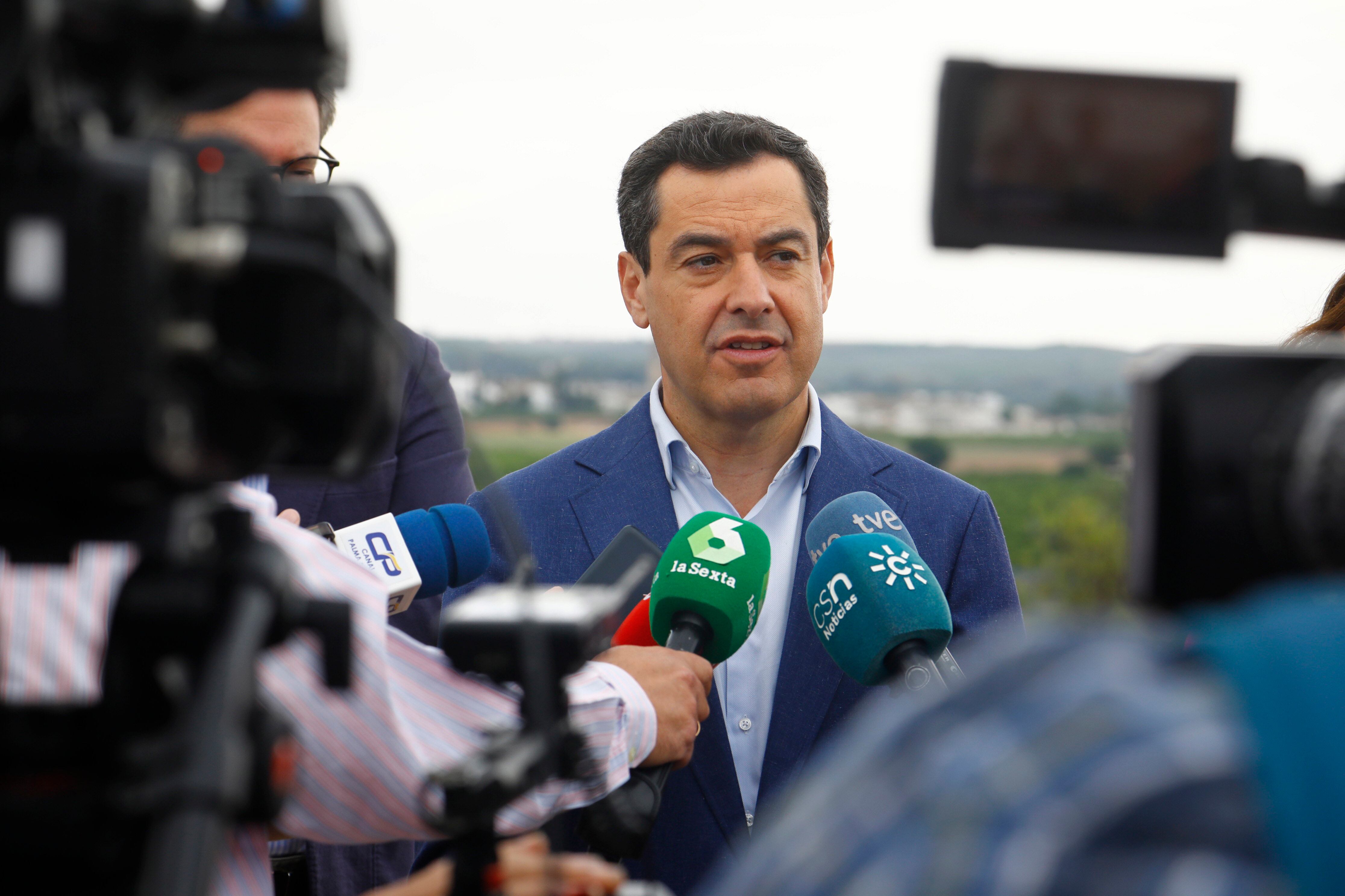 El presidente andaluz, Juanma Moreno