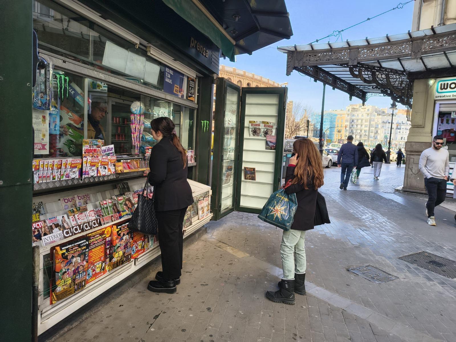 Quiosco ubicado en el centro de València