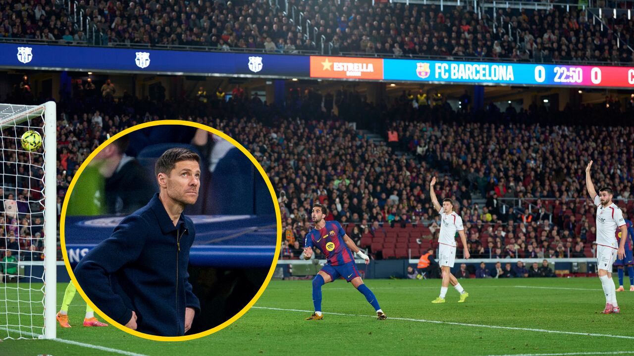 Cánticos de "Xabi, quédate" en el Camp Nou / Cadena SER