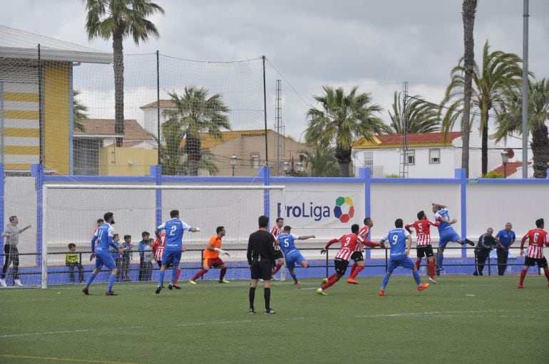 Imagen del partido disputado en Guadalcacín ante el Algeciras CF 