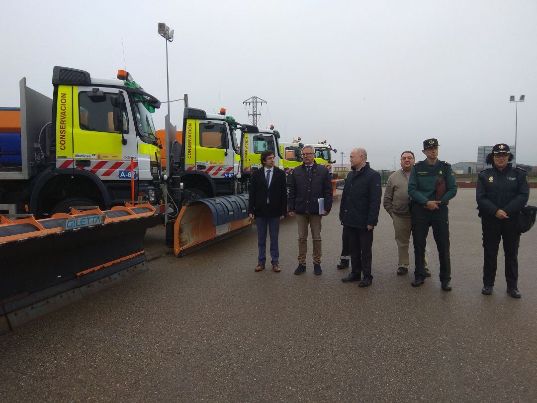 Presentación de la campaña de Vialidad Invernal en el centro de carreteras de Santillana de Campos