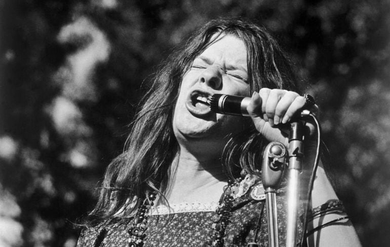 Janis Joplin durante una actuación a finales de los años sesenta