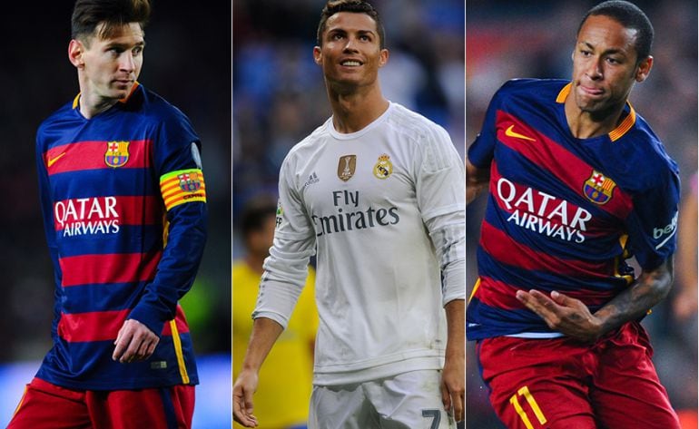 Messi, Cristiano y Neymar.