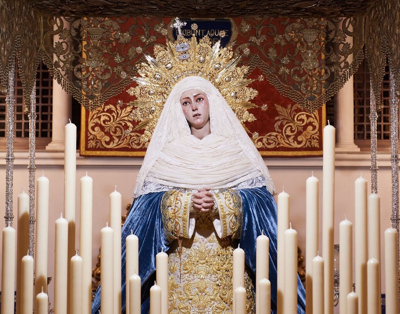 La Virgen de las Aguas lució sus manos entrelazadas en la salida extraordinaria del pasado mes de octubre