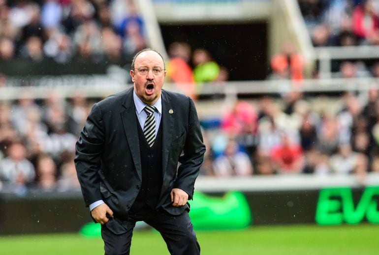 Rafa Benítez durante un partido con el Newcastle