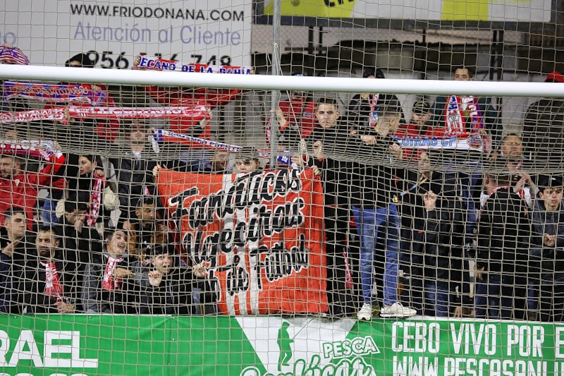 Aficionados del Algeciras en Sanlúcar