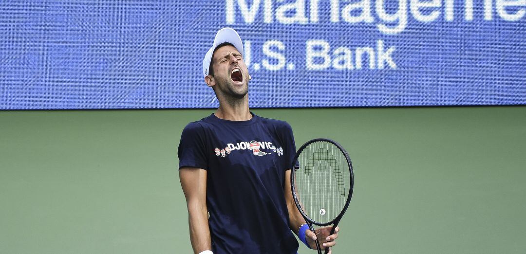 Djokovic entrena de cara al Master 1000 de Cincinnati