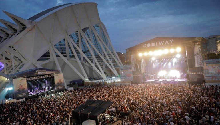 Vista general de la cuarta edición del Festival de les Arts que celebra su jornada inaugural de conciertos en la Ciudad de las Artes y las Ciencias. 