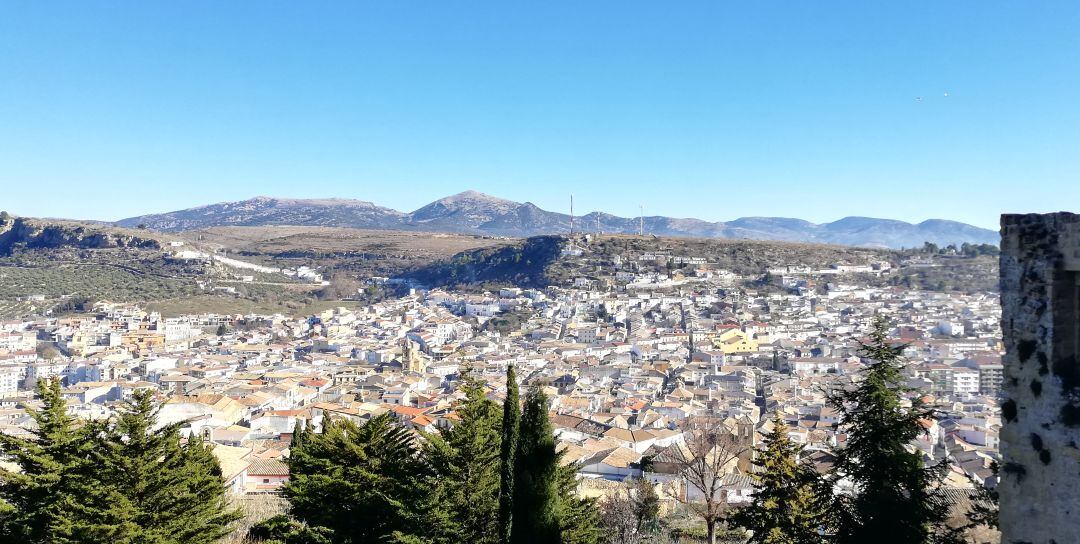 Vista aérea de Alcalá la Real, donde vivía la familia.