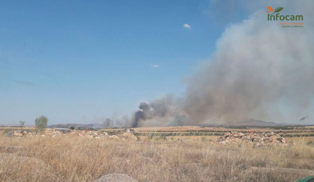 Incendio en San Martín de Montalbán (Toledo)