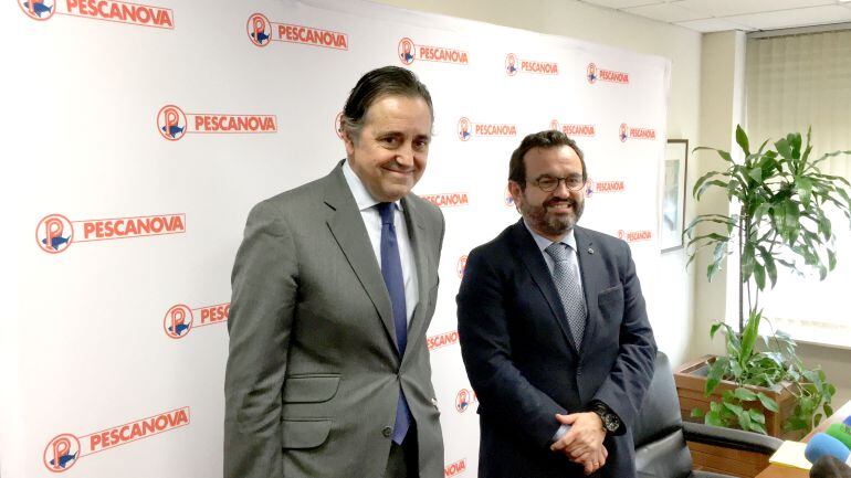 El presidente de Pescanova, Jacobo González-Robatto y el Consejero Delegado, Ignacio González.