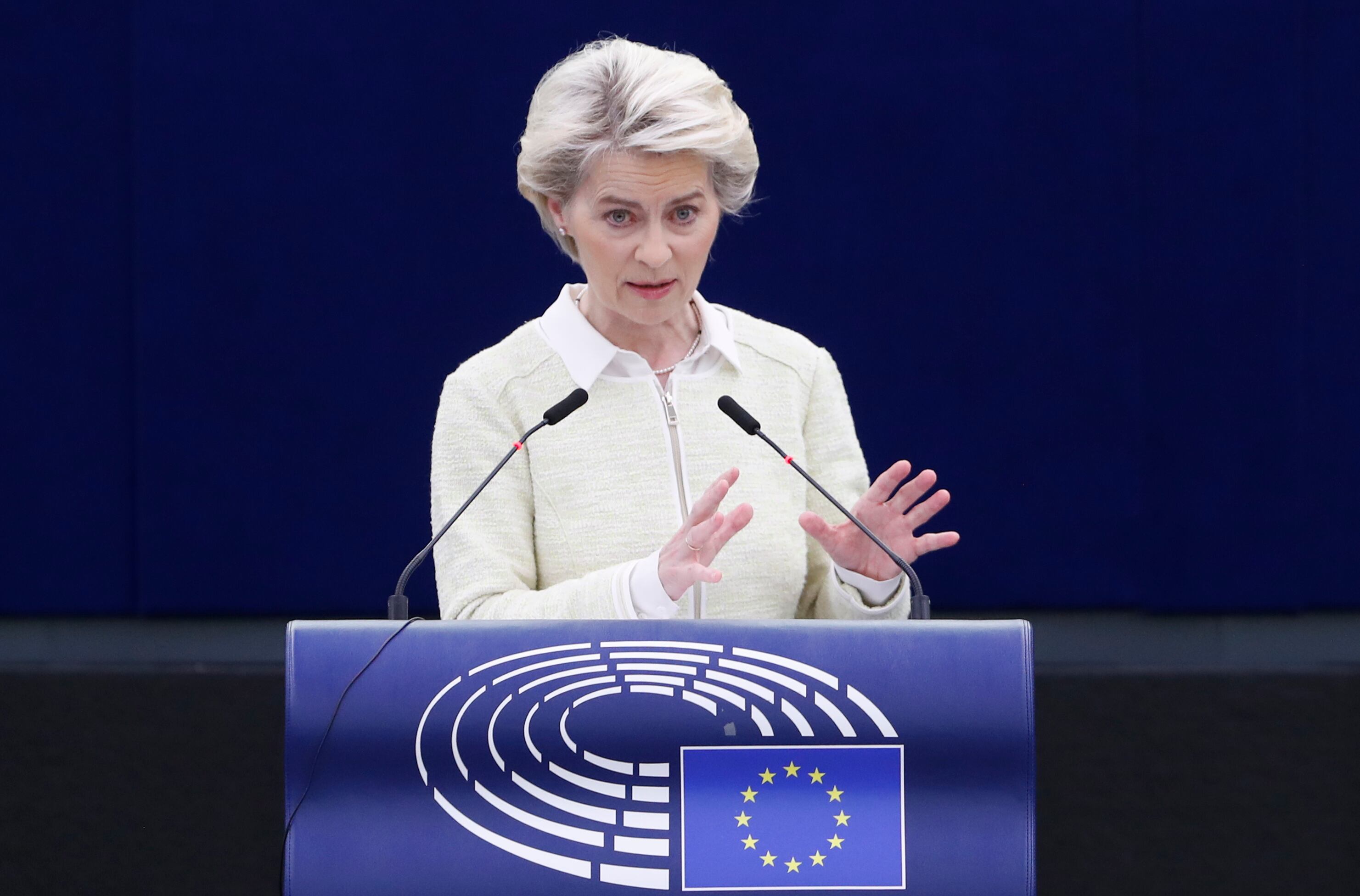 La presidenta de la Comisión Europea, Ursula von der Leyen.