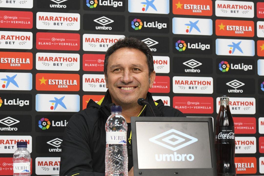 Eusebio, aquest matí a la sala de premsa de Montilivi.