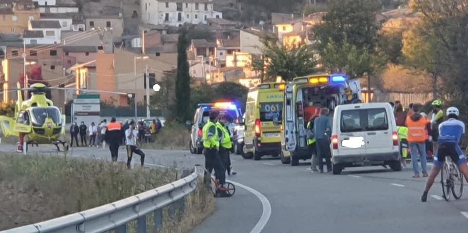 El atropello se produjo cerca de Pozán de Vero el 30 de octubre de 2020.