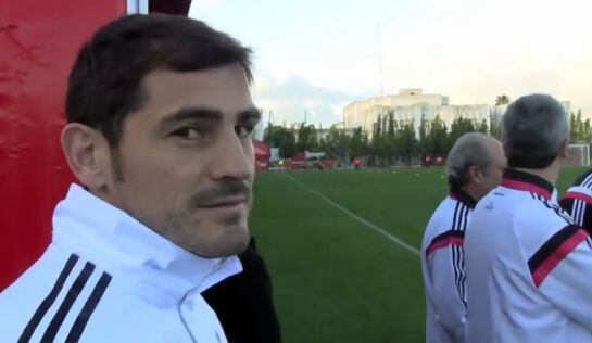 Iker Casillas, en un momento del vídeo.