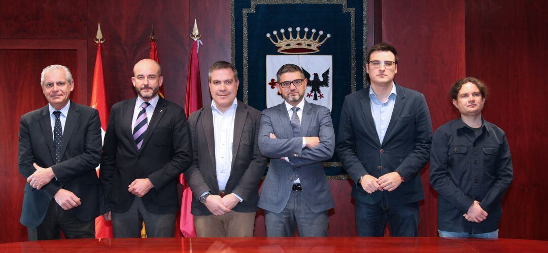 Los portavoces de los grupos municipales en Alcobendas unidos contra el coronavirus