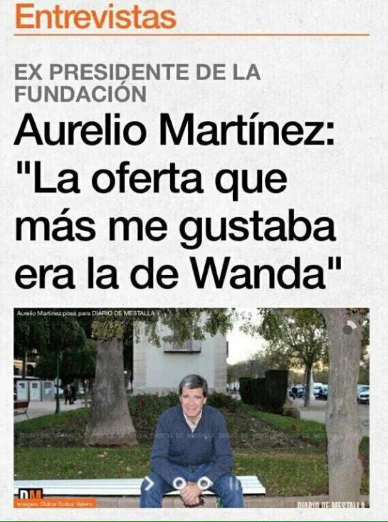 El expresidente de la Fundación VCF reconoce que la oferta que más le gustaba era la de Wanda