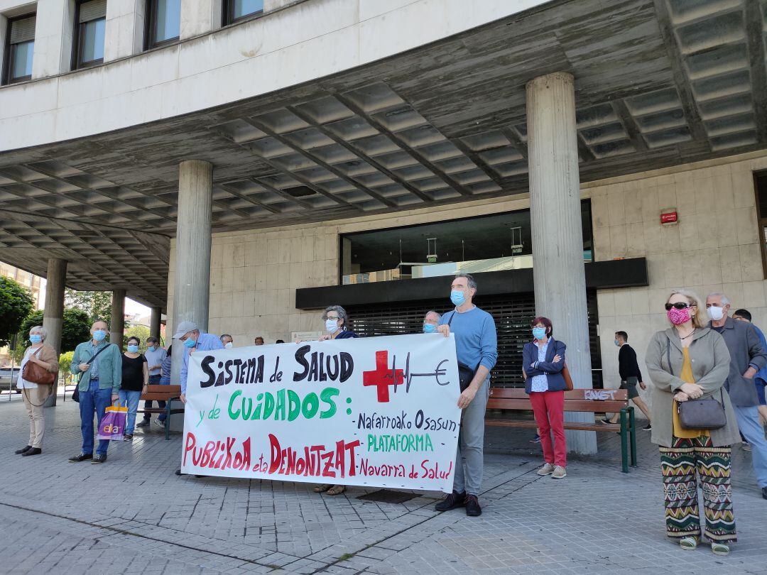 Concentración a favor de blindar la sanidad pública.