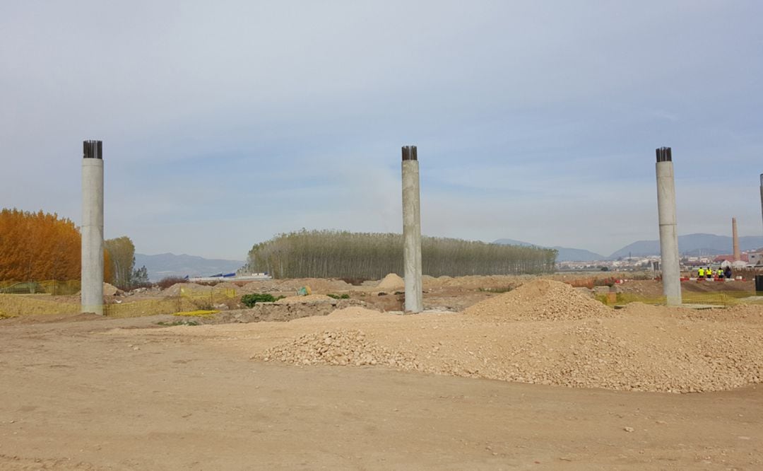 Imagen de archivo de las obras de la actual GR-43  entre Granada y Pinos Puente, inicio de la futura A-81 entre Granada, Córdoba y Badajoz