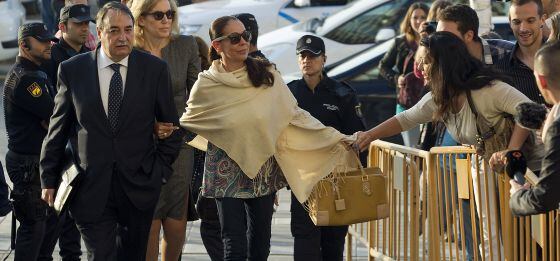 Isabel Pantoja en los juzgados de Málaga