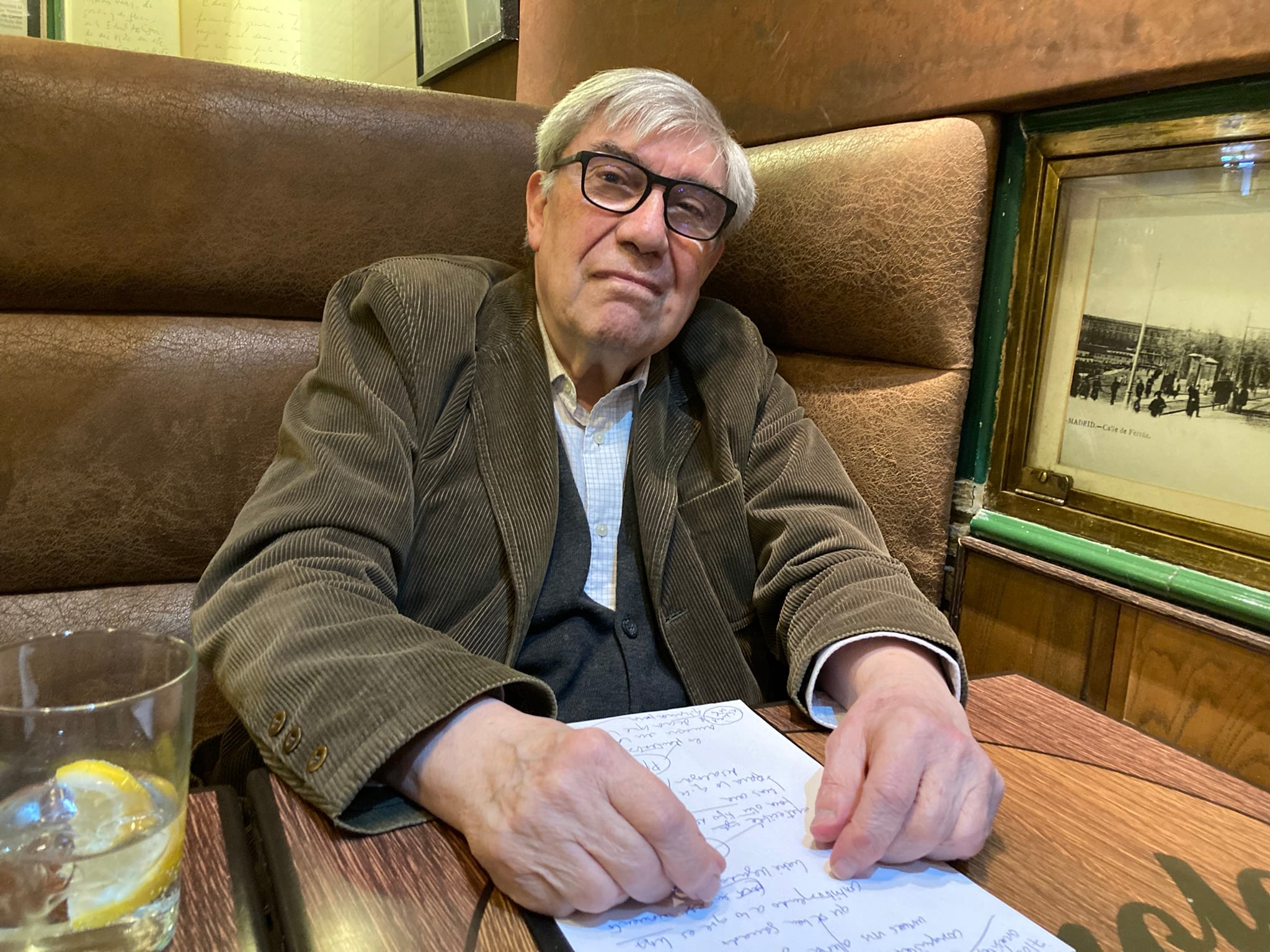 El arquitecto Eduardo Leira en un momento de la conversación