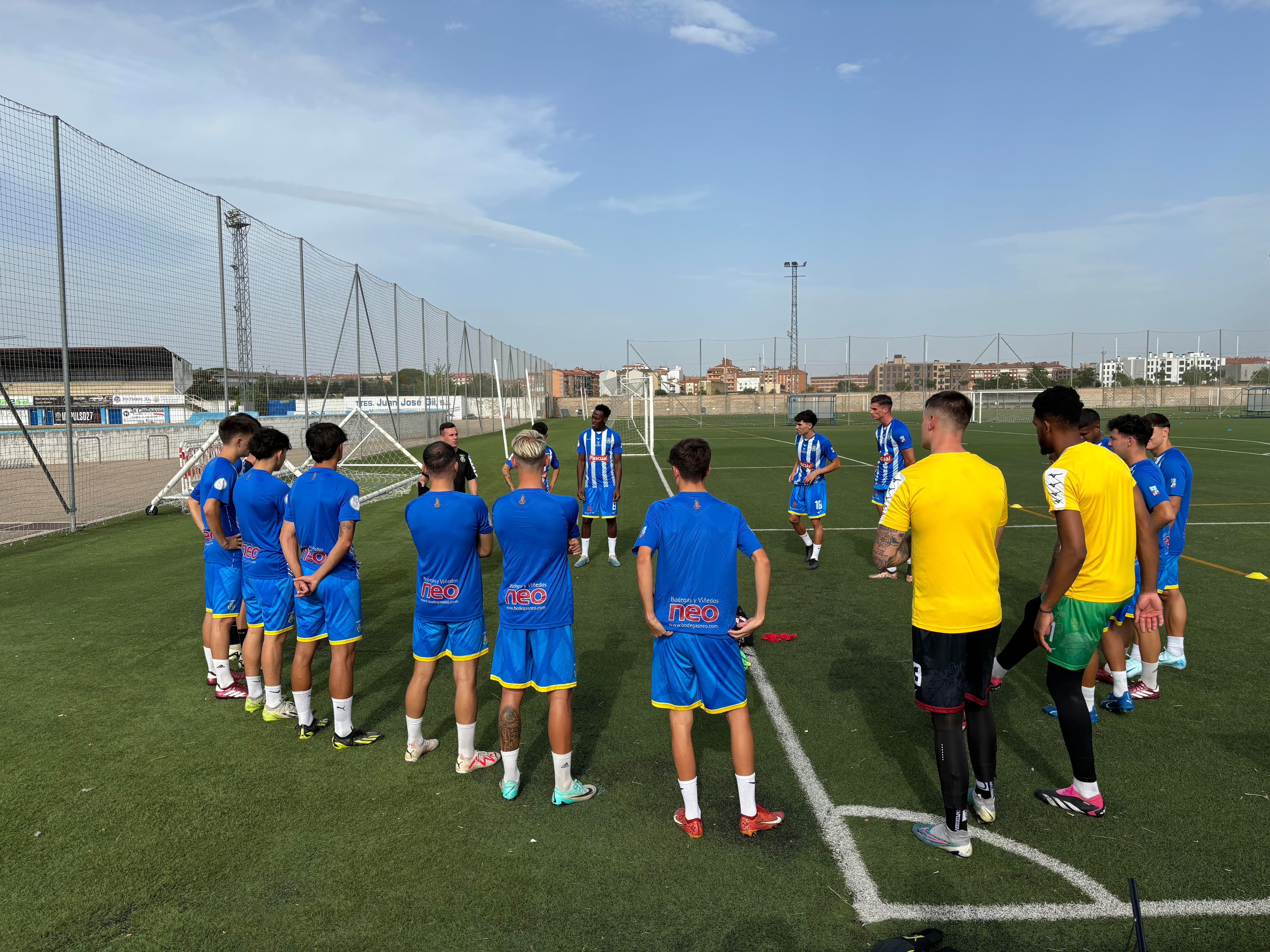 Imagen del primer entrenamiento de la Arandina