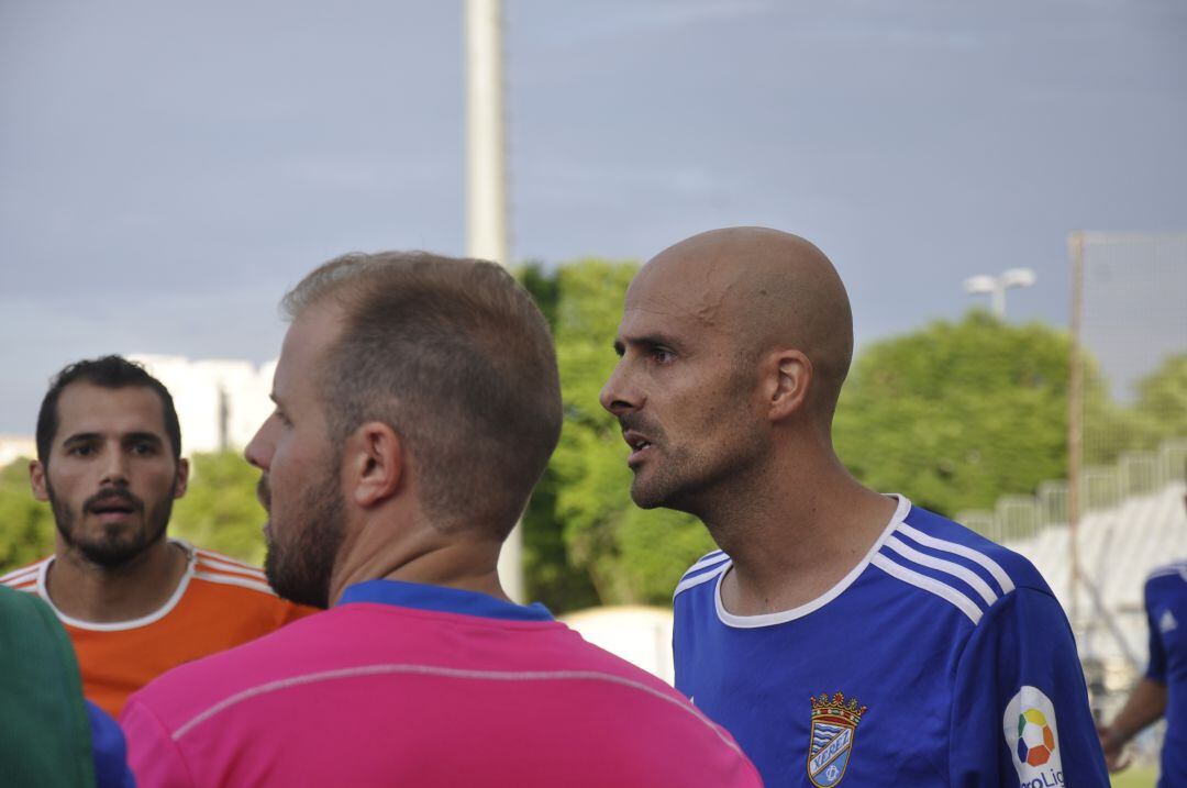 Dani Jurado durante un partido en La Juventud de esta temporada