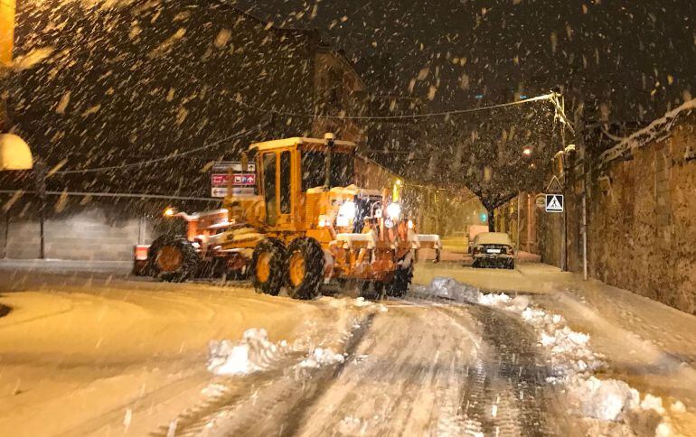 La nevada fue muy densa en Villarrobledo