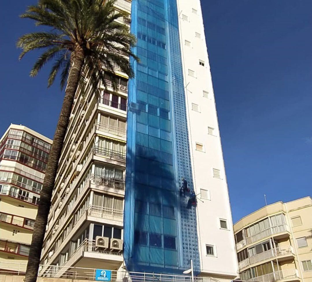 Edificio en obras en el que se produjo el suceso