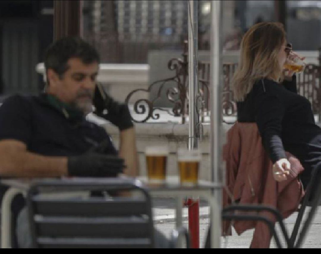 Imagen de archivo de una terraza