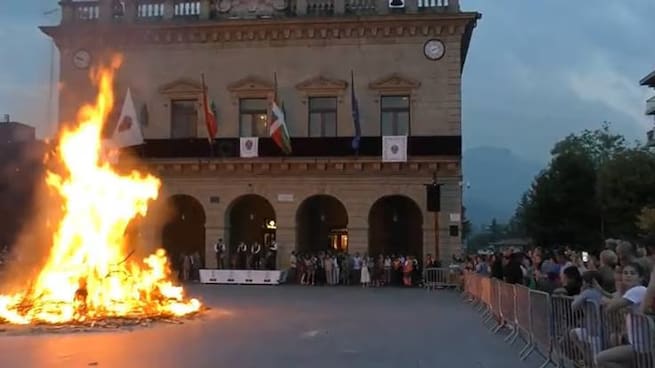José Antonio Santano, alcalde de Irun, valorando el transcurso de las fiestas