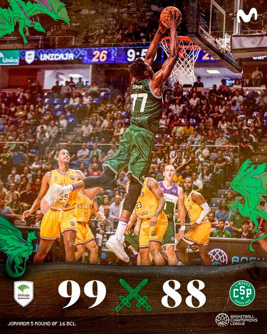 El Unicaja logró la victoria ante el Limoges en un partido que tuvo que remontar en la segunda parte