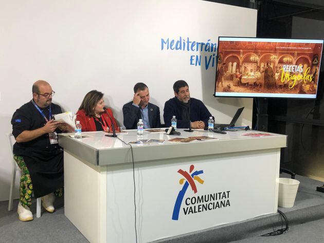 Instante de la presentación en Fitur del libro 'Recetas Visigodas'