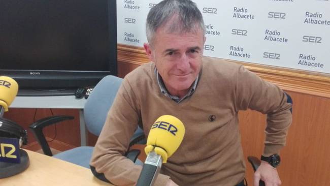 Lucas Alcaraz, en una imagen de archivo en Radio Albacete